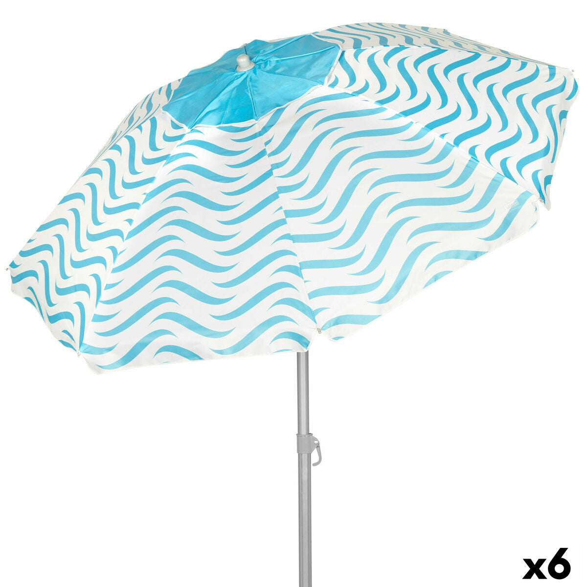 Slunečník Aktiv modrý Ø 220 cm 220 x 200 x 220 cm (6 kusů)