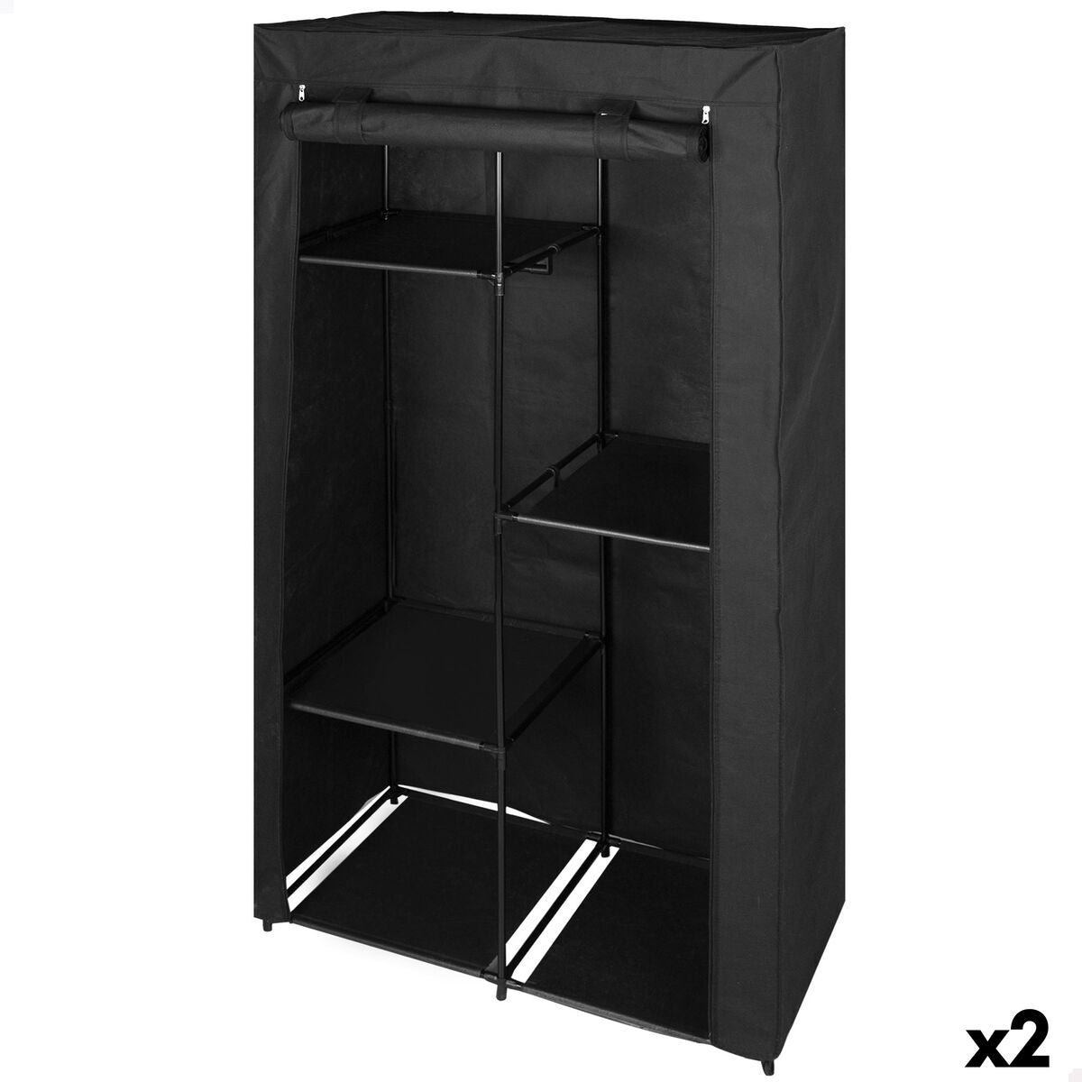 Organizér na oblečení a boty Max Home černý 88 x 167 x 45 cm 2 kusy