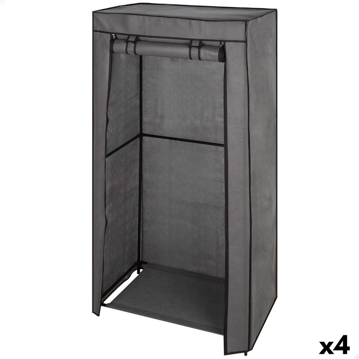 Organizér na oblečení a boty Max Home tmavě šedý 70 × 148 × 44 cm 4 ks
