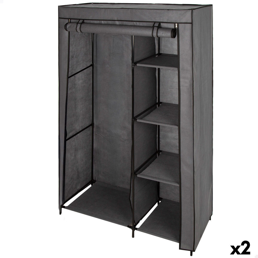Organizéry na oblečení a boty Max Home tmavě šedé 105 x 160 x 44 cm 2 kusy