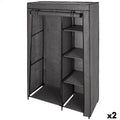 Organizéry na oblečení a boty Max Home tmavě šedé 105 x 160 x 44 cm 2 kusy