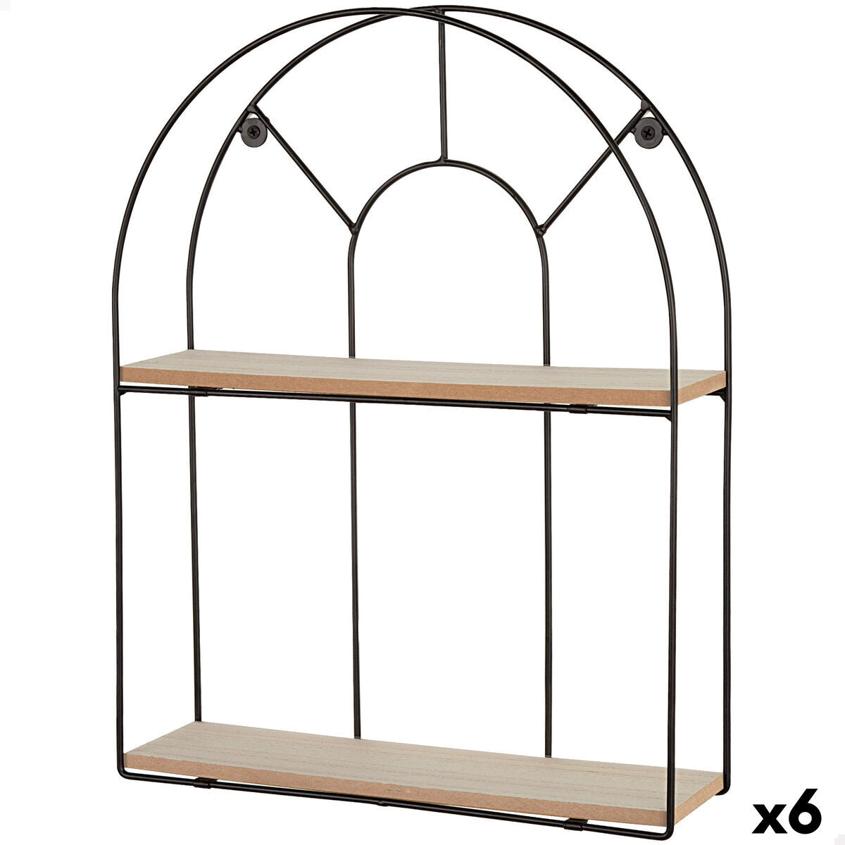 Regál Max Home železo dřevo MDF 35 X 45 X 10 CM (6 kusů)