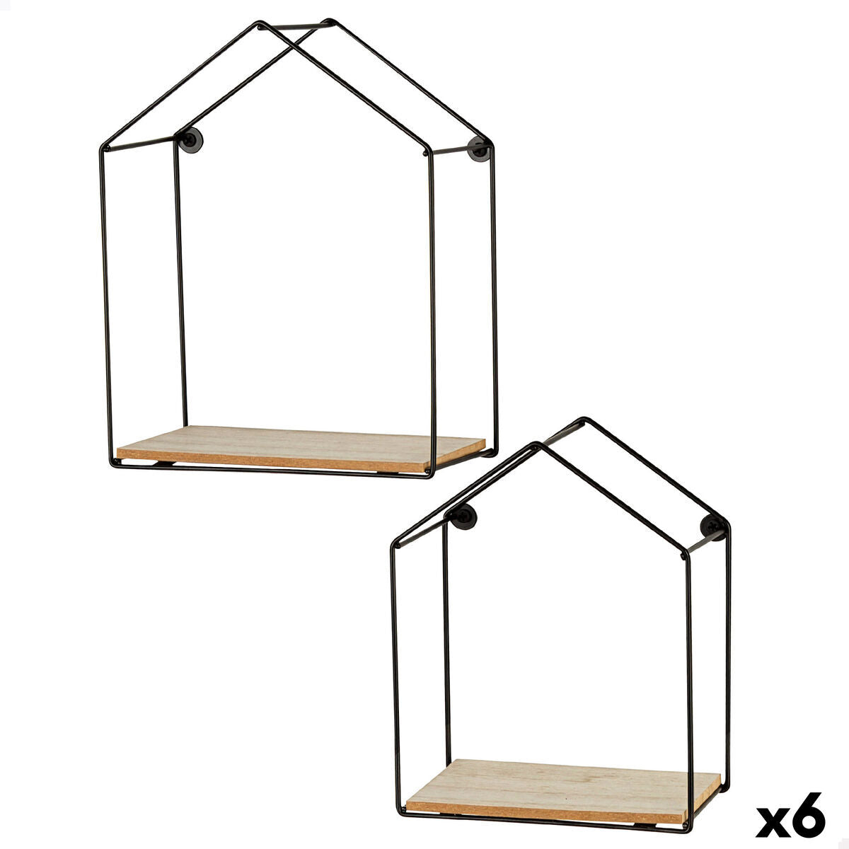 Police Max Home železo dřevo MDF 21 x 25 x 10 cm (6 ks)