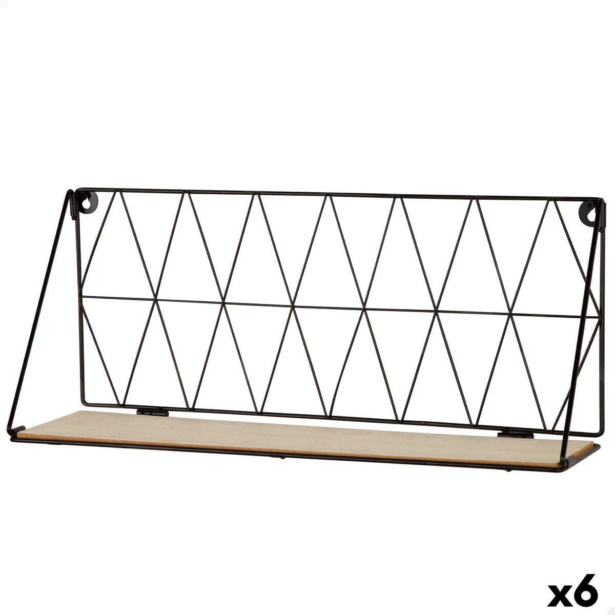 Regály Max Home železo dřevo MDF 48 X 20 X 13 CM (6 kusů)