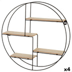 Regál Max Home železo dřevo MDF 50 x 50 x 10 cm (4 kusy)