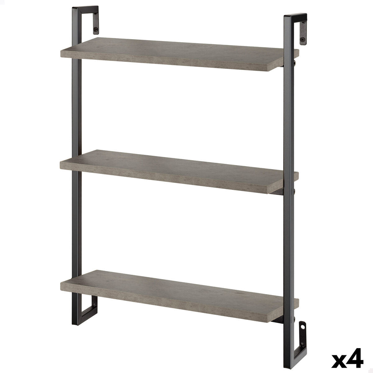 Police Max Home železo dřevo MDF 40 x 55 x 12 cm (4 kusy) 57,5x24,5x16 cm