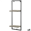 Police Max Home železo dřevo MDF 25 x 75 x 20 cm (4 kusy) 77,5x10,5x27,5 cm