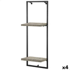 Police Max Home železo dřevo MDF 25 x 75 x 20 cm (4 kusy) 77,5x10,5x27,5 cm