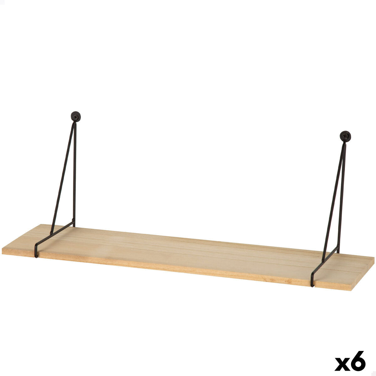 Regály Max Home železo dřevo MDF 50 X 20 X 14,5 CM (6 kusů)