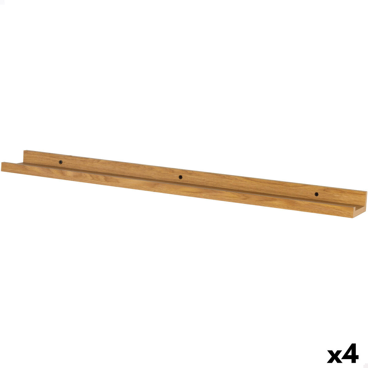 Police Max Home dřevěné MDF 120 x 4 x 10 cm (4 kusy)